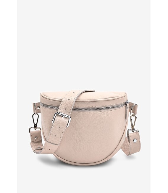 Кожаная сумка поясная-кроссбоди Vacation светло-бежевый флотар фото, картинка, изображение