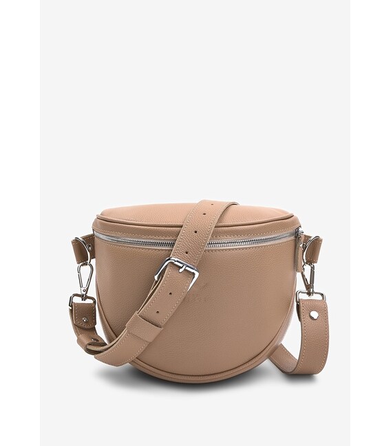 Кожаная сумка поясная-кроссбоди Vacation карамель флотар фото, картинка, изображение