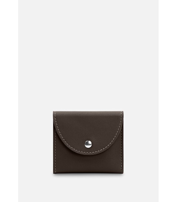 Кожаный кошелек 2.2 темно-коричневый фото, картинка, изображение