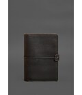 Кожаный блокнот А5 (софт-бук) 9.4 коричневый фото, картинка, изображение