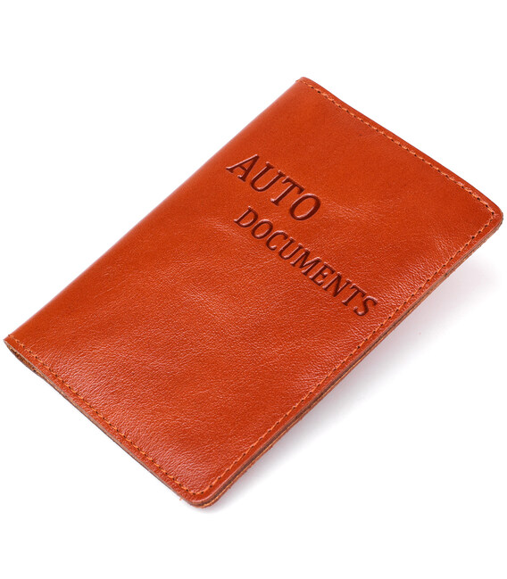 Удобная обложка для автодокументов из натуральной кожи SHVIGEL 16070 фото, картинка, изображение