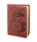Эксклюзивная обложка для паспорта из винтажной кожи SHVIGEL 13792 Красная фото, картинка, изображение