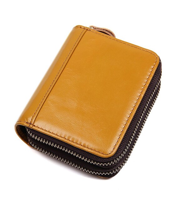 Візитниця Vintage 14963 шкіряна Жовта картинка, зображення, фото