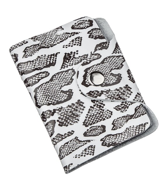 Визитница вертикальная под экзотику 19086 Shvigel Разноцветная фото, картинка, изображение