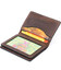 Визитница с обложкой для ID-паспорта из натуральной кожи GRANDE PELLE 11292 Коричневая фото, картинка, изображение