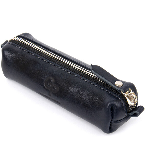 Шкіряна практична ключниця GRANDE PELLE 11340 Темно-синій картинка, зображення, фото