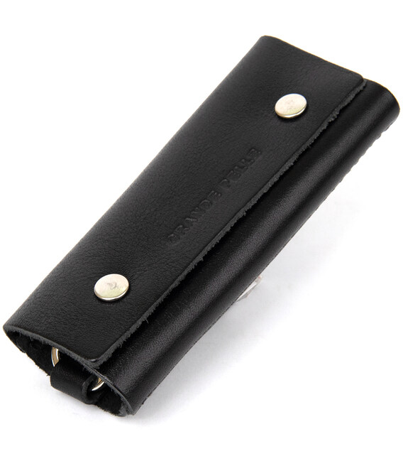 Универсальная кожаная ключница GRANDE PELLE 11351 Черный фото, картинка, изображение