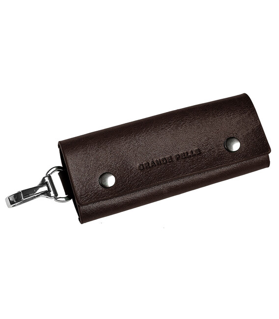 Надійна ключниця з натуральної шкіри Grande Pelle 11380 Коричневий картинка, зображення, фото