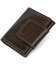 Кожаная визитница GRANDE PELLE 11410 Темно-коричневый фото, картинка, изображение