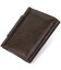 Кожаная визитница GRANDE PELLE 11410 Темно-коричневый фото, картинка, изображение