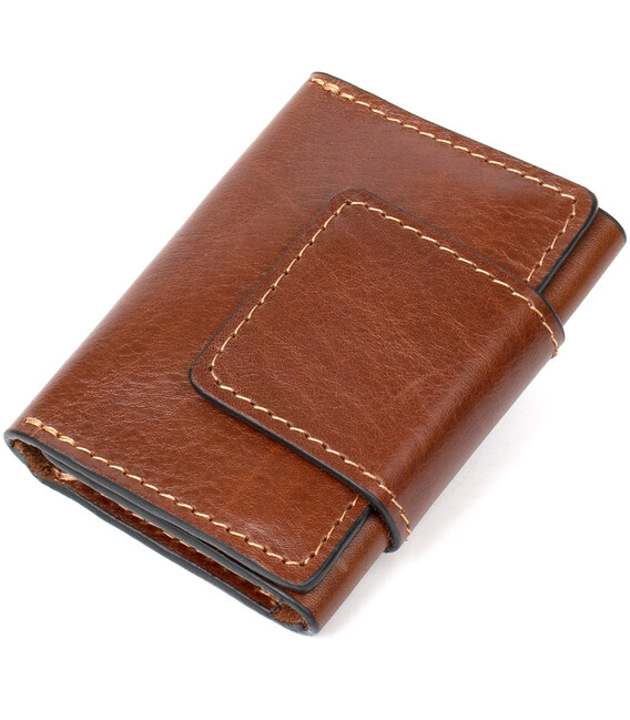 Кожаная визитница GRANDE PELLE 11411 Коричневый фото, картинка, изображение