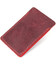 Винтажный кожаный картхолдер GRANDE PELLE 11504 Бордовый фото, картинка, изображение