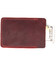 Винтажный кожаный картхолдер GRANDE PELLE 11504 Бордовый фото, картинка, изображение