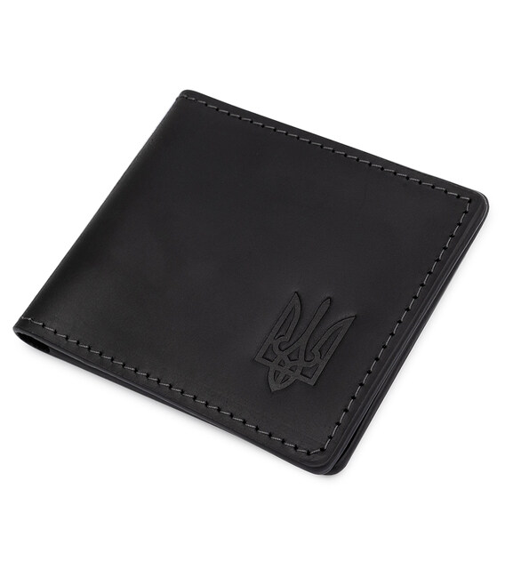 Кожаная матовая обложка для удостоверения GRANDE PELLE 11525 Черный фото, картинка, изображение