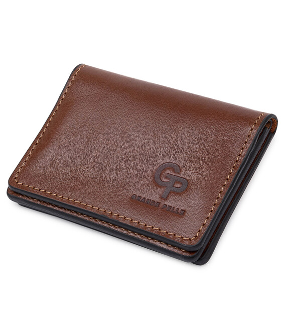 Кожаная обложка для прав GRANDE PELLE 11538 Коричневый фото, картинка, изображение