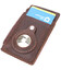 Оригинальный картхолдер с держателем для Apple AirTag из натуральной кожи GRANDE PELLE 11627 Коричневый фото, картинка, изображе