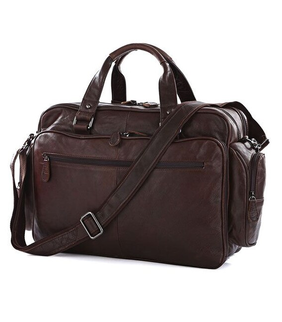 Шкіряна дорожня сумка для подорожей відряджень та документів Vintage 14055 Коричнева картинка, зображення, фото