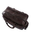 Кожаная дорожная сумка для путешествий командировок и документов Vintage 14055 Коричневая фото, картинка, изображение