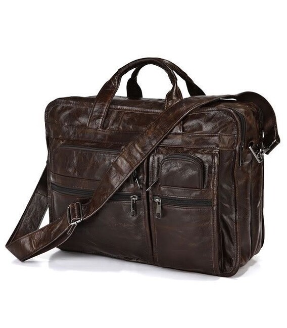 Сумка мужская Vintage 14056 Коричневая фото, картинка, изображение