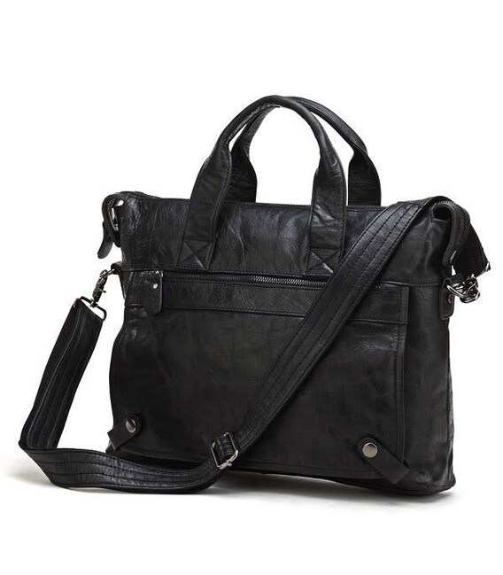 Сумка мужская Vintage 14067 с ручками Черная фото, картинка, изображение