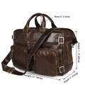 Шкіряна сумка трансформер для роботи поїздок та міста Vintage 14074 Коричнева картинка, зображення, фото