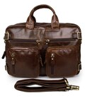 Шкіряна сумка трансформер для роботи поїздок та міста Vintage 14074 Коричнева картинка, зображення, фото