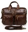 Шкіряна сумка трансформер для роботи поїздок та міста Vintage 14074 Коричнева картинка, зображення, фото