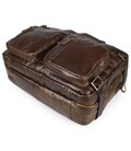 Шкіряна сумка трансформер для роботи поїздок та міста Vintage 14074 Коричнева картинка, зображення, фото