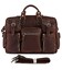 Сумка чоловіча Vintage 14075 шкіряна Коричнева картинка, зображення, фото