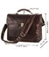 Сумка чоловіча Vintage 14085 для ноутбука Коричнева картинка, зображення, фото