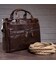 Сумка мужская Vintage 14088 Коричневая фото, картинка, изображение