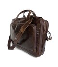 Шкіряна сумка для ноутбука роботи поїздок та документів Vintage 14152 Коричнева картинка, зображення, фото