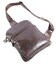 Шкіряна чоловіча сумка через плече для документів та міста Vintage 14185 Коричнева картинка, зображення, фото
