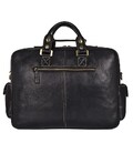 Шкіряна сумка для ноутбука роботи поїздок та документів Vintage 14204 Чорна картинка, зображення, фото
