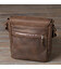 Сумка SHVIGEL 00890 из винтажной кожи Коричневая фото, картинка, изображение