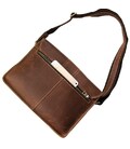 Сумка мужская Vintage 14231 в винтажном стиле Коричневая картинка, изображение, фото