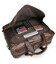 Сумка мужская Vintage 14371 для ноутбука 17 дюймов Коричневая фото, картинка, изображение