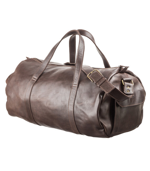 Сумка дорожная Grande Pelle 11044 Коричневая фото, картинка, изображение