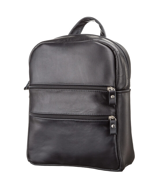 Рюкзак женский SHVIGEL 15304 кожаный Черный фото, картинка, изображение