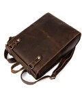 Рюкзак кожаный дорожный Vintage 14796 Коричневый фото, картинка, изображение