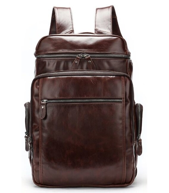 Рюкзак кожаный Vintage 14892 Коричневый фото, картинка, изображение