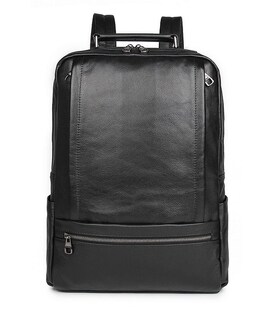 Шкіряний рюкзак для ноутбука роботи навчання та міста Vintage 14949 Чорний картинка, зображення, фото