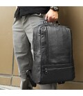 Кожаный рюкзак для ноутбука работы учебы и города Vintage 14949 Черный фото, картинка, изображение