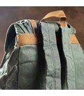 Рюкзак дорожный текстильный Vintage 20056 Зеленый фото, картинка, изображение