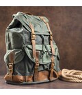 Рюкзак дорожный текстильный Vintage 20056 Зеленый фото, картинка, изображение