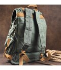 Рюкзак дорожный текстильный Vintage 20056 Зеленый фото, картинка, изображение