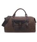Дорожная сумка текстильная Vintage 20058 Коричневая фото, картинка, изображение