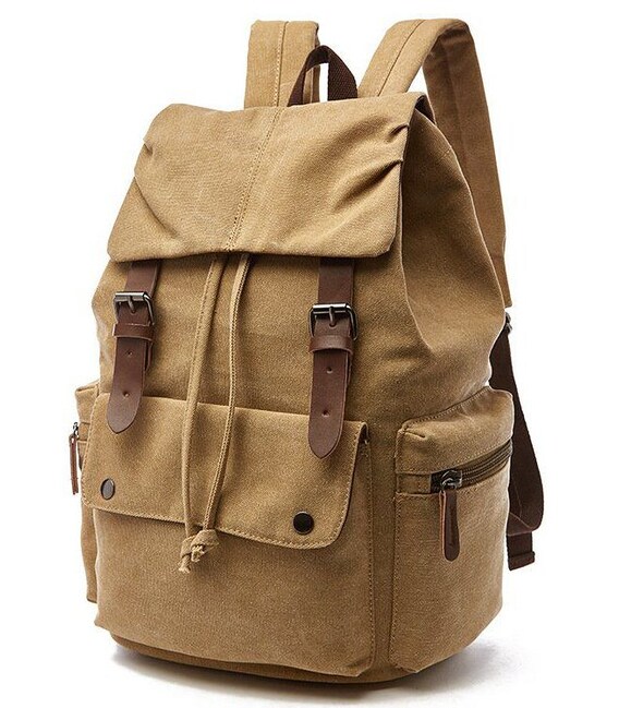 Рюкзак текстильный Vintage 20073 Хаки фото, картинка, изображение