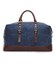Текстильна дорожня сумка для поїздок спорту та подорожей Vintage 20083 Синя - картинка, зображення, фото дорожньої сумки