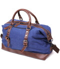 Дорожня сумка текстильна середня Vintage 20084 Синя картинка, зображення, фото